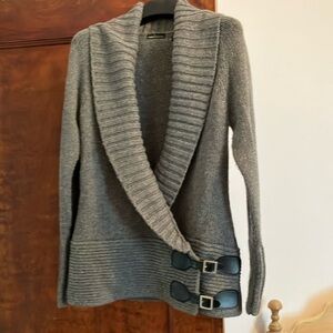 Wrap Sweater belted at hip .. gorgeous fit. Size Small